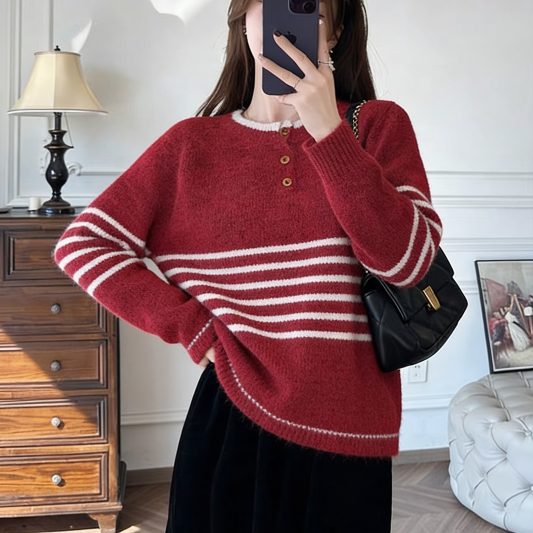 2025冬季新款保暖加厚宽松针织衫