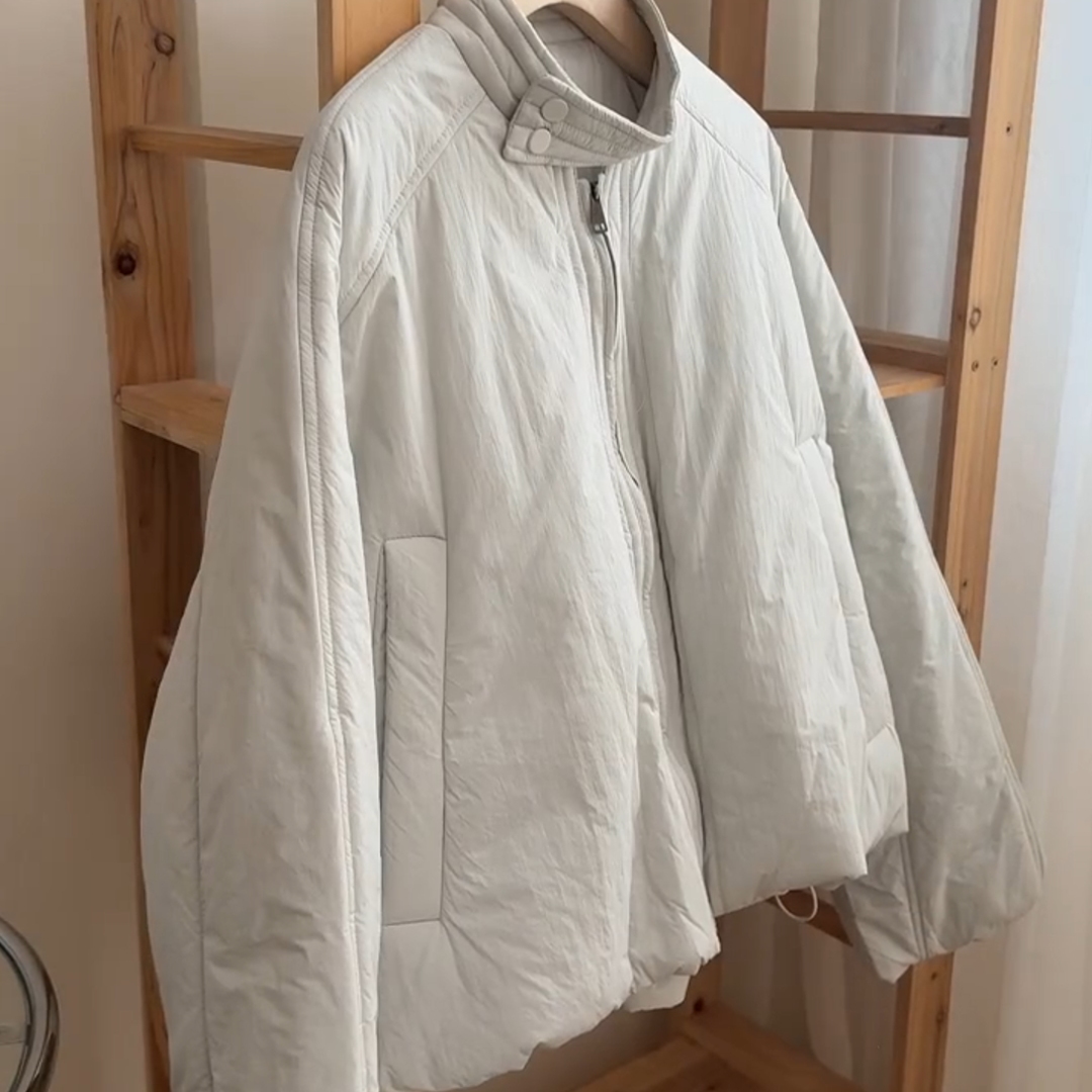 日系简约复古立领短款棉服外套冬