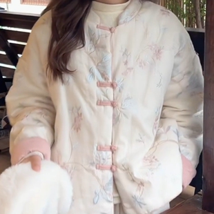 巨好看的新中式国风初冬女装外套2025冬季新款流行气质棉服外套女