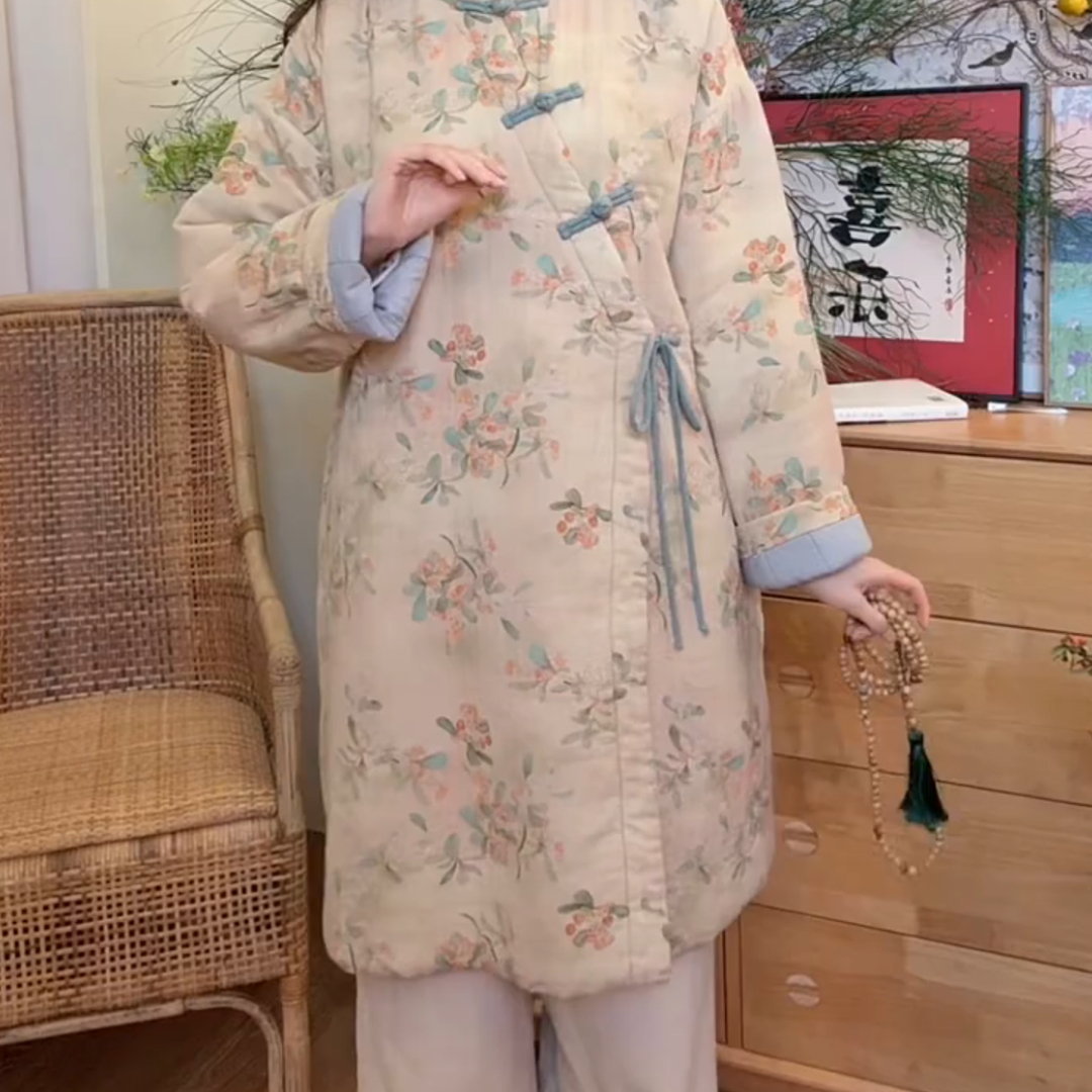 高级感经典温柔宽松棉服外套冬季