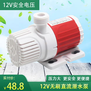 热销洗澡水泵淋浴器家用洗头床潜水泵12V无刷电机电压户外用