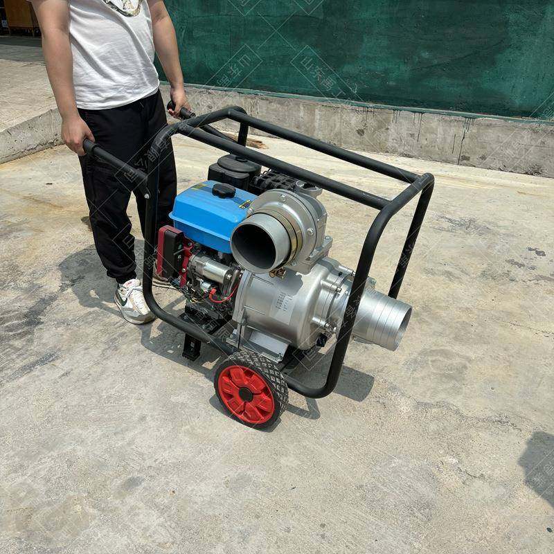 双缸四冲程汽油抽水泵电启动6寸单缸水泵大流量高扬程自吸泵,五金/工具,循环泵/热水循环泵,淘宝优惠券,粉丝福利购,淘宝优惠卷