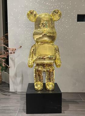 采购产品玻璃暴力熊饰品，可访问的豪华装饰熊饰品，客厅电视柜，