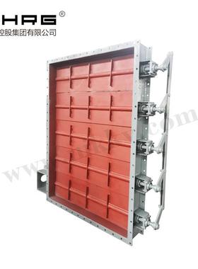 阀门厂家供应电动矩形多叶阀FDBD通风管道手柄蜗杆对开多叶调节阀