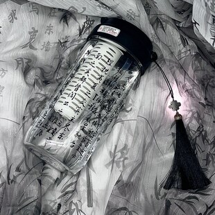 带茶漏吸管杯大容量网红学生水杯女生新款2024高颜值儿童玻璃杯子