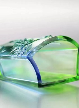 tittot琉园中式琉璃笔筒收纳轻奢 舞月 办公文具桌面摆件装饰礼物