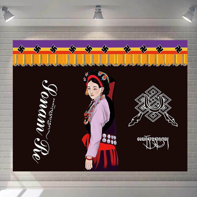 挂背景布藏式挂毯宫西藏卧室民族墙装饰客厅布达拉宿舍网红画风上,居家布艺,挂毯/壁毯,淘宝优惠券,粉丝福利购,淘宝优惠卷