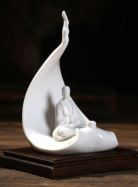 东方泥土 中式古典长方形实木摆件底座/黑檀木底座(小)D100-60