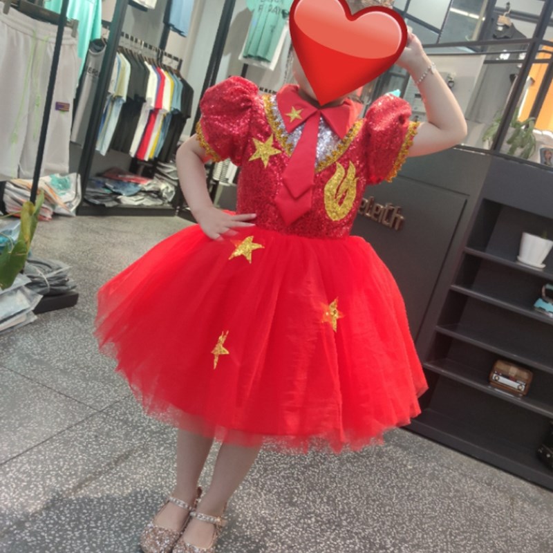 儿童唱歌礼服幼儿园舞蹈朗诵表演服装小学生大合唱团演出蓬蓬纱裙
