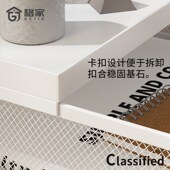 新款 桌面A3A4文件架金属资料架文件框多层文件收纳架办公室收纳盒