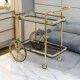 二层送餐车 餐厅手推服务车点心车茶水车 酒店服务车酒水车静音轮