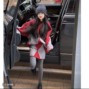 女童毛衣套装2025新款秋冬装儿童洋气时髦针织衫大童冬装两件套潮