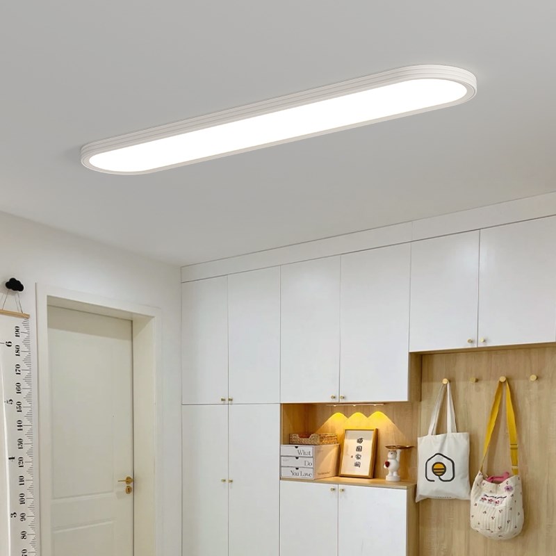 超薄走廊灯过道灯吸顶灯现代简约LED长条阳台灯入户玄关中山灯具