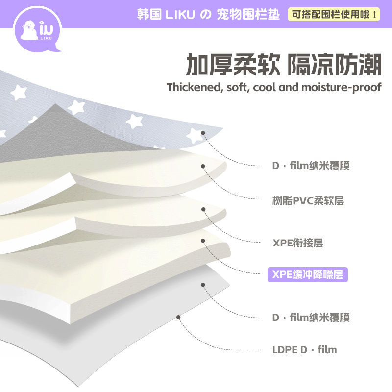 宠物地垫狗垫子防撕咬耐磨防水防尿防滑猫狗笼窝围栏脚垫板地毯