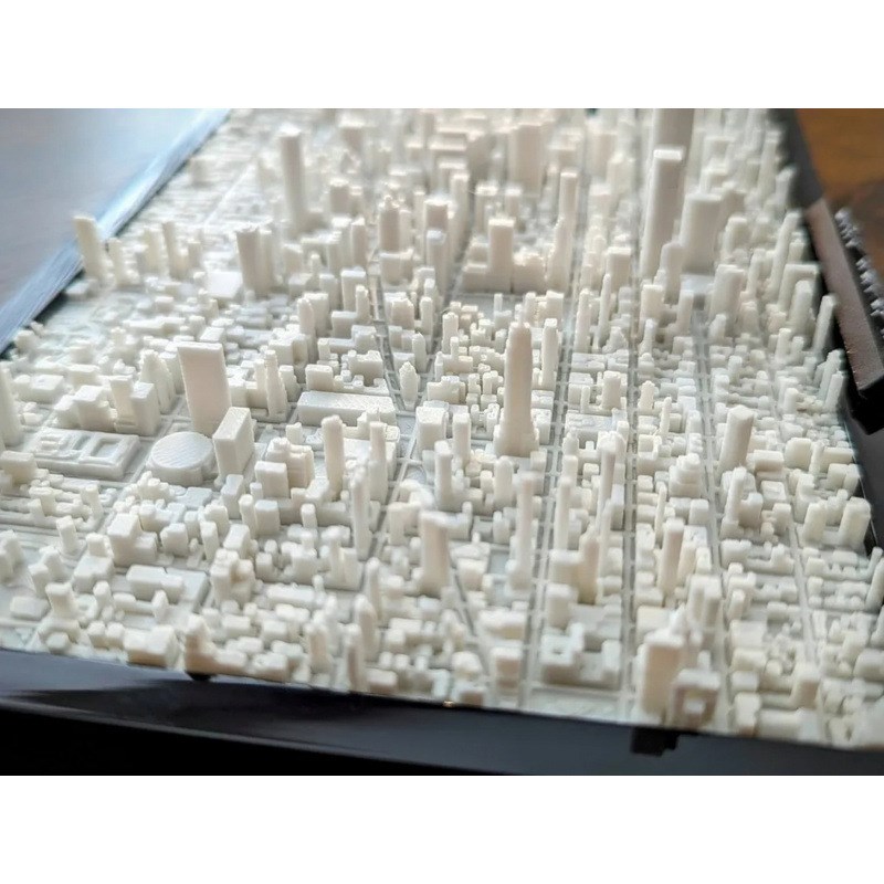 曼哈顿中城微缩城市模型3d打印摆件装饰礼品礼物客厅桌面创意桌搭