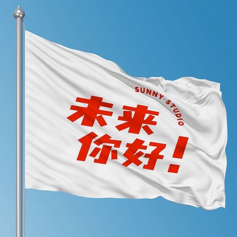 未来你好!幼儿园小学毕业旗子定制定做我们毕业了学生拍照班旗