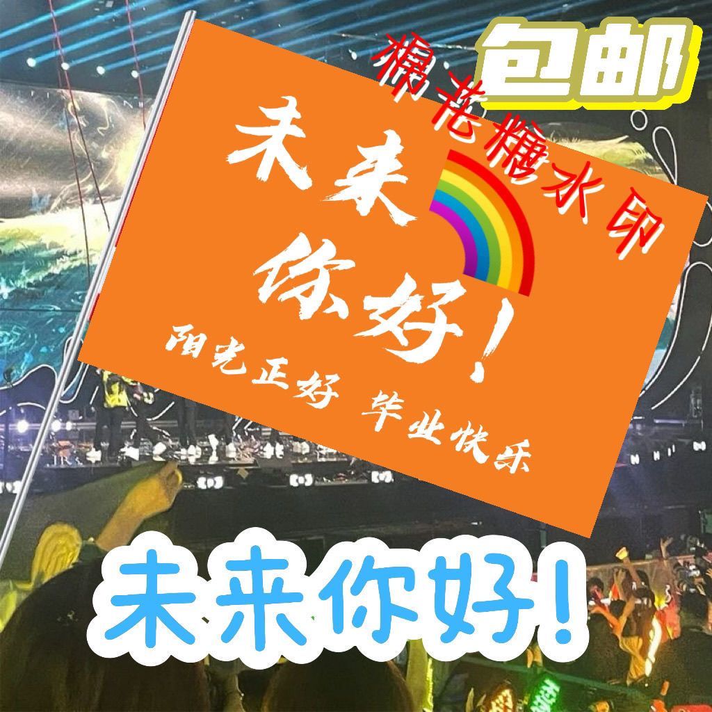 未来你好幼儿园小学毕业旗子定制定做我们毕业了学生拍照班旗队旗