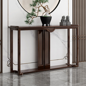 新玄关桌乌金木入户入门门厅条案客厅靠墙案几现代实木玄关柜