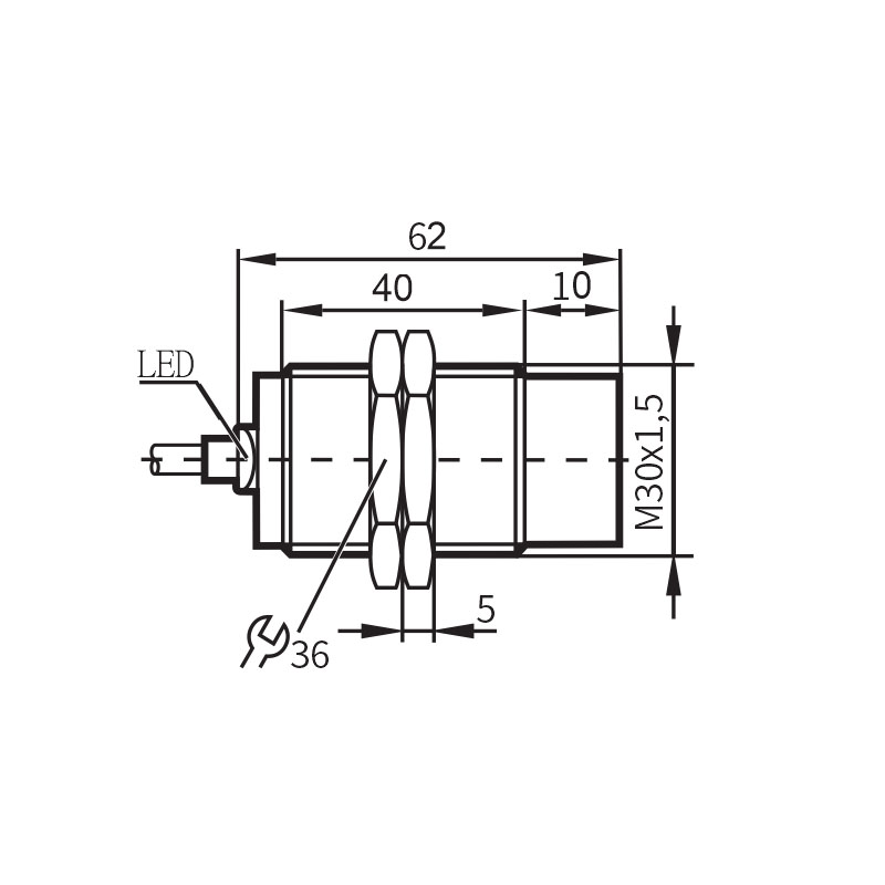 MN15-M0-DOD1直流二线常开2V接近传感器电感式感应开关金属感应