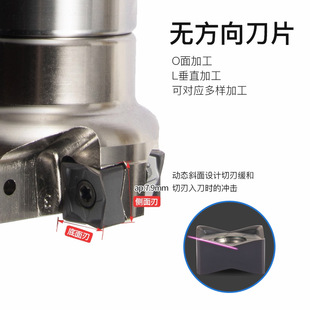 MFSN铣刀盘88度快进给88080R M平面重切削刀盘替京瓷SNMU1305