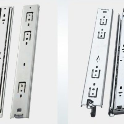 轨道滑道全死导轨型工业滑轨承重自锁滑轨带抽屉拉锁房车重型伸缩