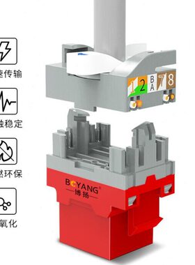博扬（BOYANG）RS232九针串口线 DB9公对母延长线 COM直通线黑色