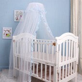 婴儿床蚊帐架儿童床蚊帐宝宝床蚊帐带支架童床蚊帐 包邮