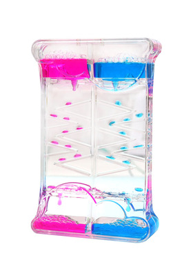水滴油漏液体沙漏计时器儿童双色摆件减压玩具创意神器可爱小礼物