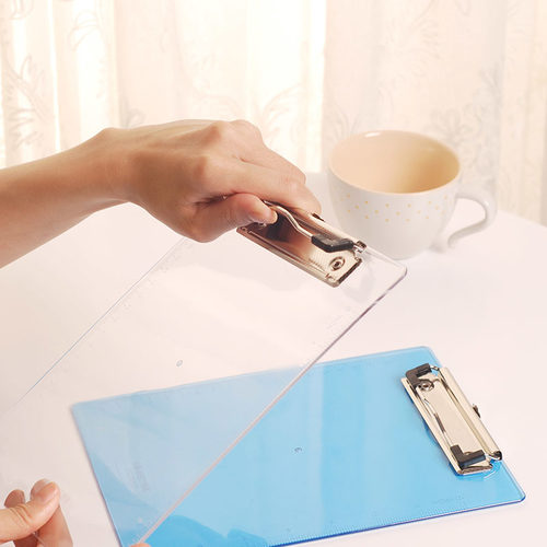 a4文件夹板夹写字垫板资料夹塑料透明PP夹办公文具夹子书写票据夹