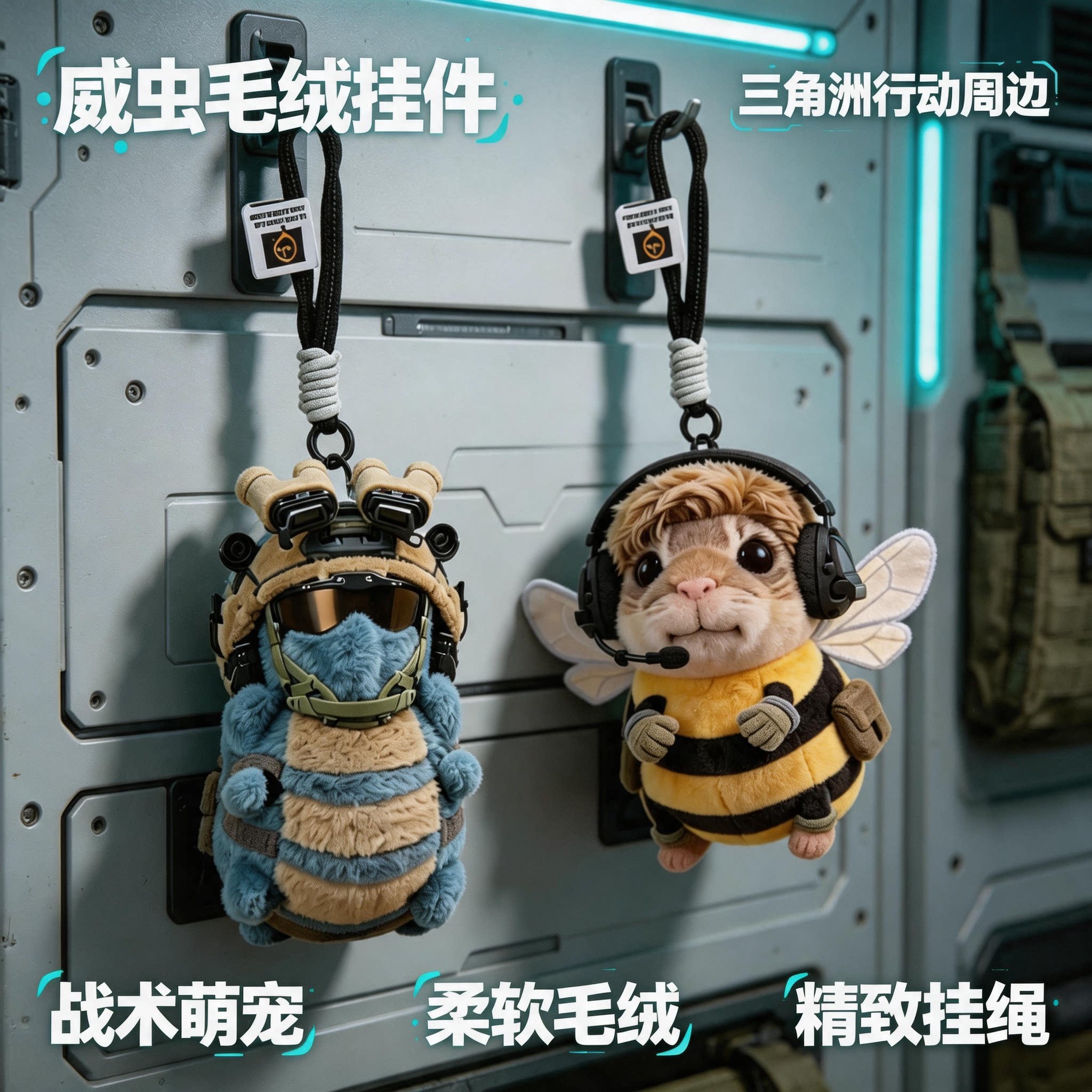 三角洲威虫挂件哈基蜂玩偶三角洲行动2026周边公仔手办小礼物玩具图片