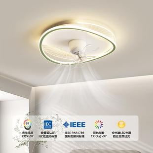 奶油风家用风扇灯艺术卧室吸顶灯现代简约广东中山灯具2025年新款