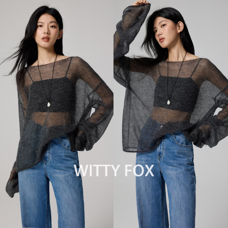 WITTYFOX南非超幼马海毛毛针织衫