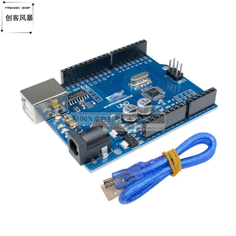 UNO R3开发板 单片机 ATmega328P改进版 开发学习控制 配线duino图片