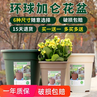 环球加仑盆圆形加厚绿萝月季 塑料种菜盆栽多肉控根控水大口径花盆