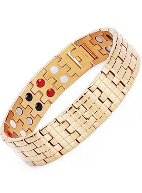 欧美钛钢饰品不锈纯手链男