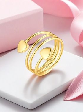 能量欧美磁石情侣时尚戒指