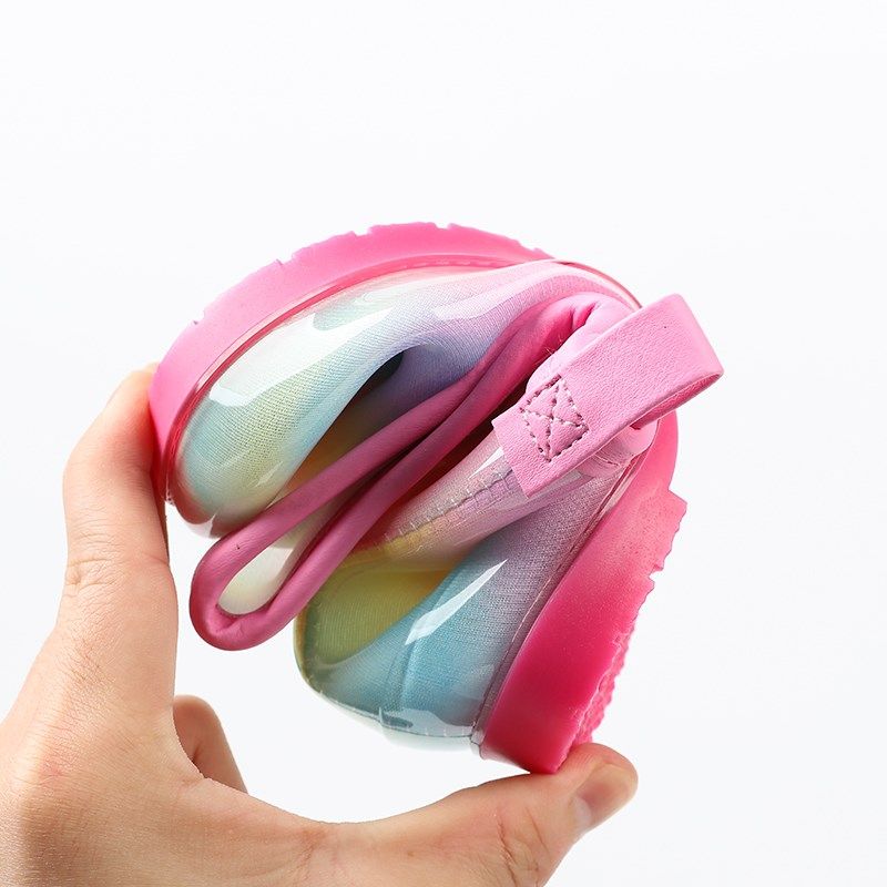 儿童雨鞋女款防滑专用雨靴加绒内胆可拆卸雨衣套装幼儿园宝宝可爱