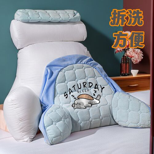 孕妈妈加厚床头靠背懒人沙发半躺靠E枕护颈护腰久坐不累孕妇腰靠