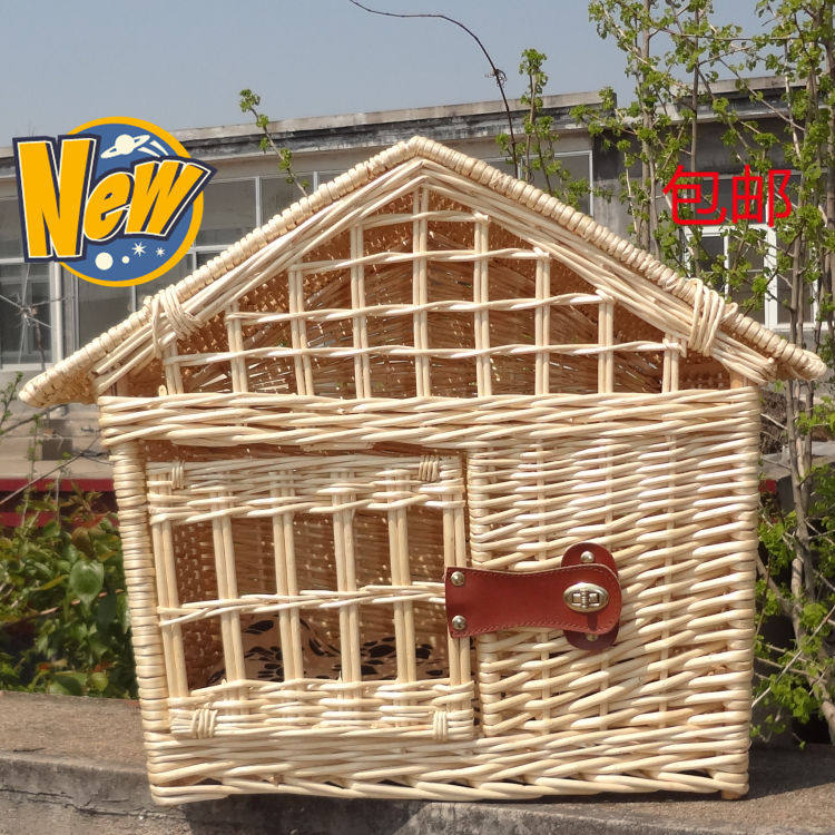 包邮 可拆洗   柳编 藤编夏季猫窝  泰迪狗窝 宠物V窝 宠物用品窝