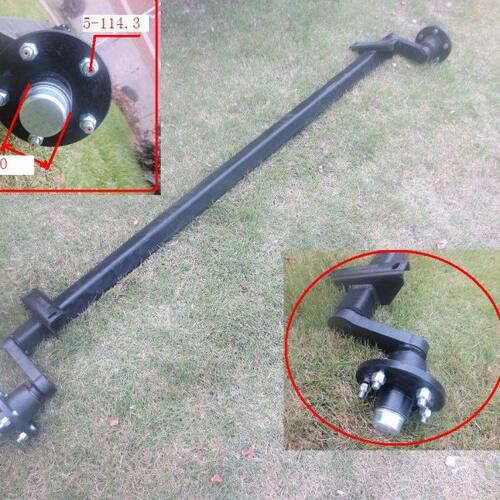 【EGO】500KGS-750KGS 拖车轴 橡胶扭力轴5x114.3