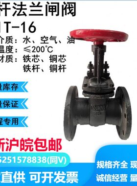 Z41T-10/16明杆法兰闸阀铸铁铜芯闸阀HT200DN40 50 65 80 100 125