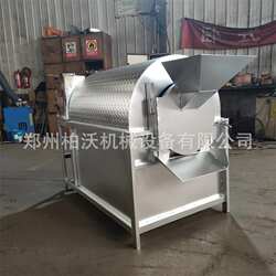 柘城用电加热炒辣椒机1000斤不锈钢滚筒电炒锅电加热辣椒段炒锅