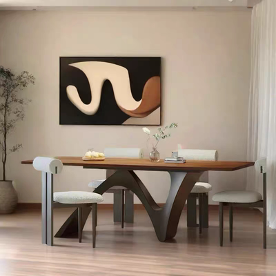 中古风实木餐桌复古家用客厅书桌