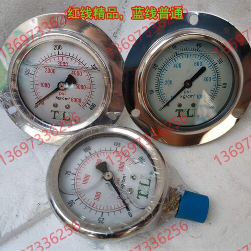 TZLI甘油防耐震压力表LA2.5 LBD70 100 150 250 350 yn60psi400kg