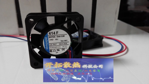 德国EBMPAPST TYP 414F 24V 0.8W 4CM 4010变频器散热风扇