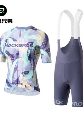 骑行服套装女士短袖舒适背带裤山地公路自行Z车上衣夏季