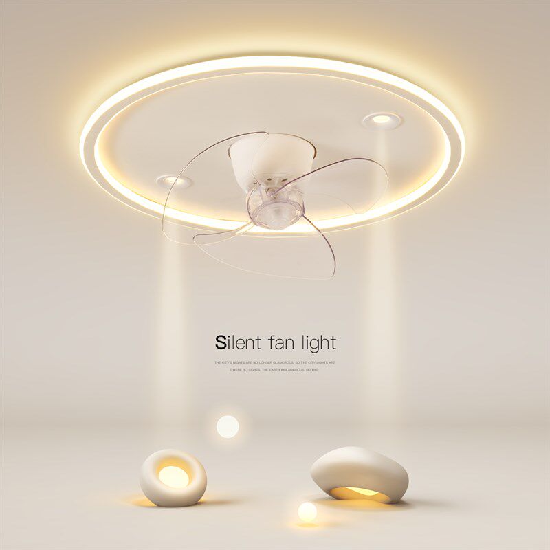 创意风扇灯圆形餐厅灯简约现代led吸顶灯卧室客厅灯2024新款灯具,家装灯饰光源,风扇灯,淘宝优惠券,粉丝福利购,淘宝优惠卷