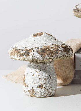 陶瓷大号蘑菇头南瓜摆件民宿软装饰品微景观桌面酒店茶Z室艺术服