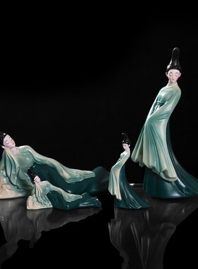 创意国风高级感只此m青绿精致新中式国潮古风玄关家居送礼装饰摆