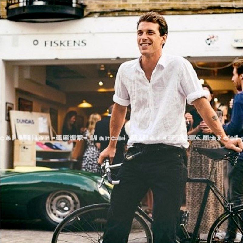 休闲高级感 汉麻白衬衣男士长袖宽松工装衬衫 轻盈舒适下吸湿透气,男装,衬衫,淘宝优惠券,粉丝福利购,淘宝优惠卷